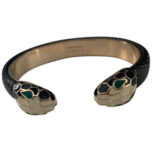 Bvlgari serpenti green metal bracelets