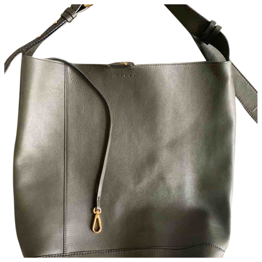 Marni green leather handbag