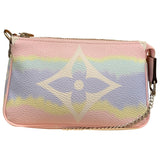 Louis Vuitton pochette accessoire multicolour cloth clutch bag