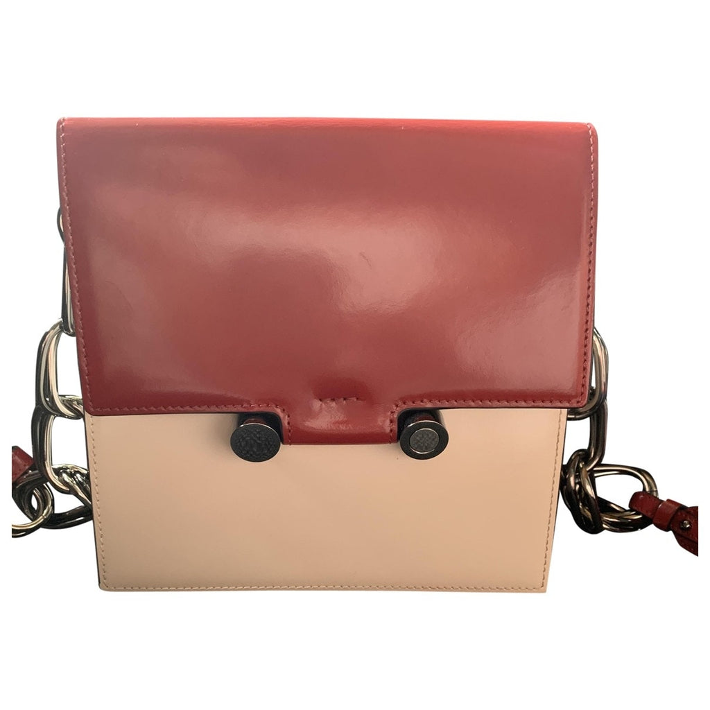Marni caddy multicolour patent leather handbag