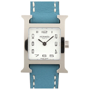 Hermès heure h blue steel watch