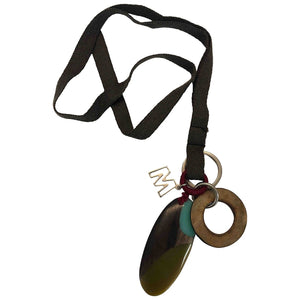 Marni brown metal necklaces