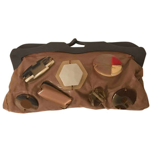 Marni brown cloth clutch bag