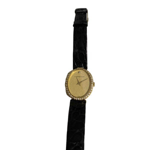Audemars Piguet vintage black yellow gold watch