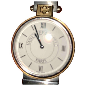 Van Cleef & Arpels white gold and steel watch