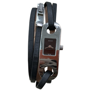 Gucci silver steel watch