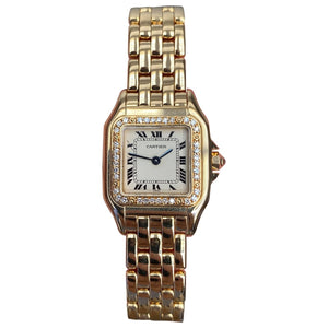 Cartier panthère gold yellow gold watch