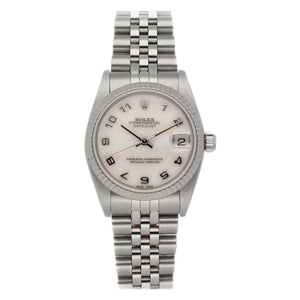Rolex datejust 31mm pink steel watch