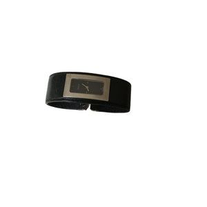 Gucci black steel watch