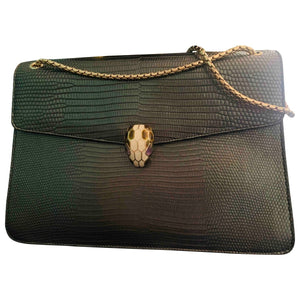 Bvlgari serpenti metallic water snake handbag