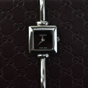 Gucci silver steel watch