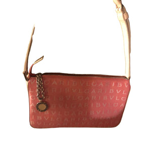 Bvlgari pink cloth clutch bag