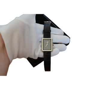 Chanel boy-friend black steel watch