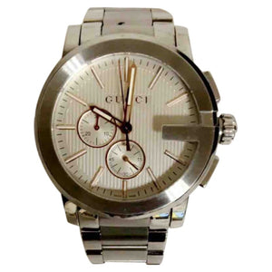Gucci g-chrono silver steel watch