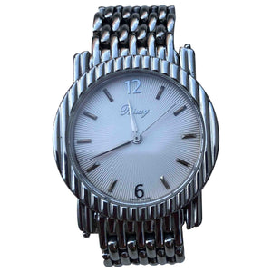 Poiray ma seconde silver steel watch