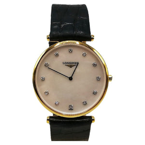 Longines gold steel watch