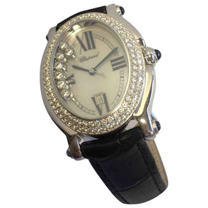 Chopard happy diamonds white white gold watch