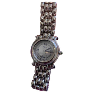 Chopard happy sport silver steel watch