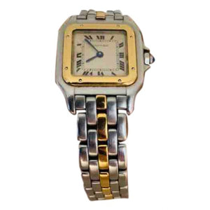 Cartier panthère gold gold and steel watch