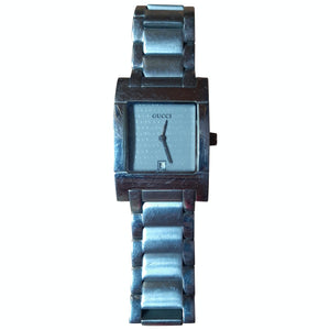 Gucci grey steel watch
