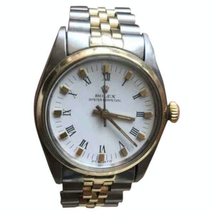 Rolex oyster perpetual 31mm white gold and steel watch