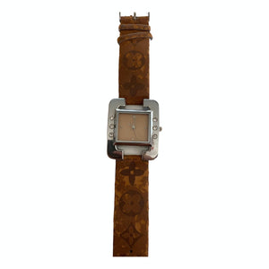 Louis Vuitton camel steel watch