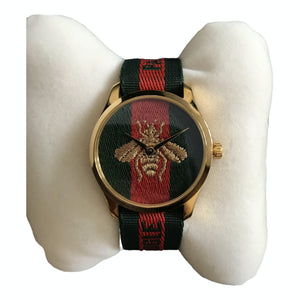 Gucci g-timeless gold steel watch
