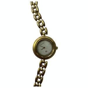 Gucci gold steel watch