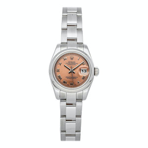 Rolex lady datejust 26mm pink steel watch