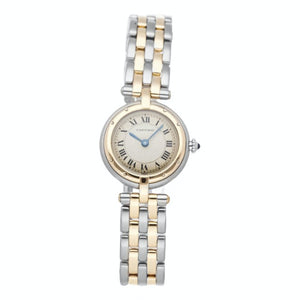 Cartier panthère silver gold and steel watch