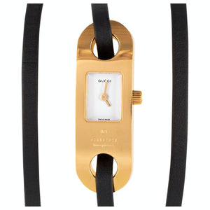 Gucci yellow gold plated watch