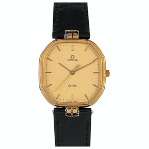 Omega de ville  yellow gold plated watch