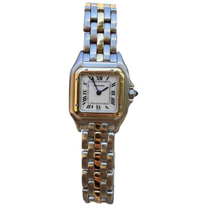 Cartier panthère gold gold and steel watch