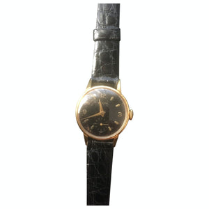 Zenith black yellow gold watch