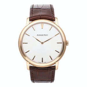 Audemars Piguet jules audemars silver pink gold watch