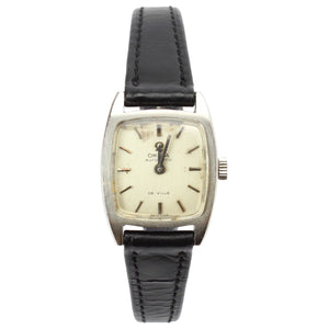 Omega de ville ladymatic silver steel watch
