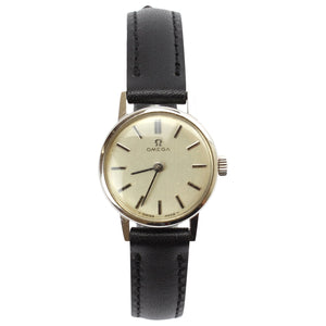 Omega silver steel watch