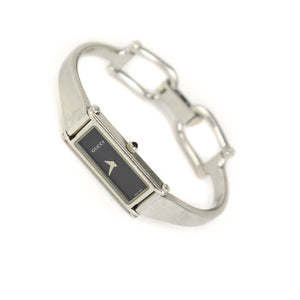 Gucci horsebit silver steel watch