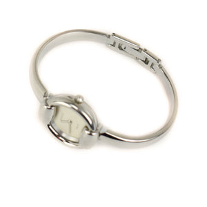 Gucci horsebit silver steel watch