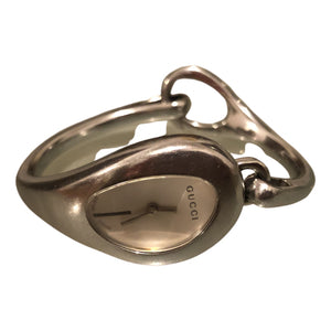 Gucci horsebit silver steel watch