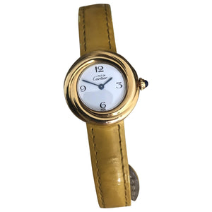 Cartier must trinity yellow gold plated watch