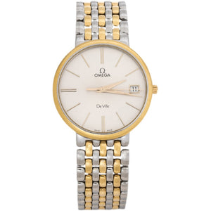 Omega de ville  silver gold and steel watch