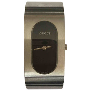 Gucci silver steel watch