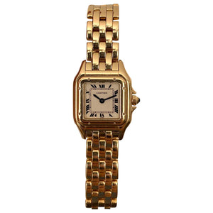 Cartier panthère gold yellow gold watch