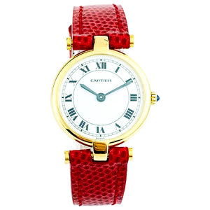 Cartier red yellow gold watch