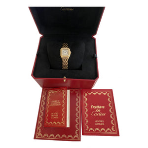 Cartier panthère gold yellow gold watch