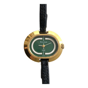 Dior green gold plated watch