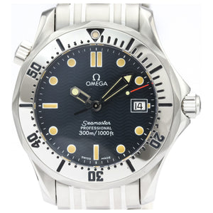 Omega seamaster 300 blue steel watch