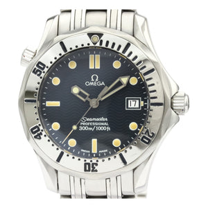 Omega seamaster 300 blue steel watch