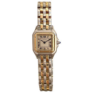 Cartier panthère gold gold and steel watch